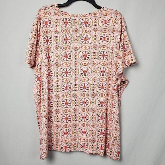 Croft & Barrow 3x Plus Pink Top - Picture 3 of 5